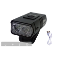1200Ma Cycle Head Light Lamp T6 Charged Quantity Display Lamp Low and High Beam Mountain Bicycle Rechargeable. 