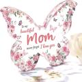 Shaped Keepsake Mothers Day Gift Eletorot Mom Birthday Present Decorative Acrylic Grandma Nana Gift for Daughter to Mom. 