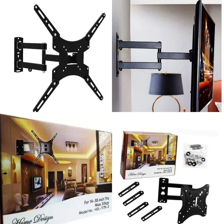 TV%20Wall%20Bracket%20Tilt%20Swivel%20Mount%20For%2014%20to%2055%20Inch%20LED/LCD%20Up%20to%2050%20KG%20Weight%20-%20Image%205
