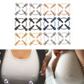2Pcs Round Nipple Piercing Jewelry Non Piercing Nipple Ring Fake Screw Nipple GENGLI. 