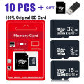 10PCS TF Card Class10 128GB 256GB cartao de memoria 32GB 64GB 16G SD Card 8G 4GB 2GB Flash Memory Card for Digital Devices. 