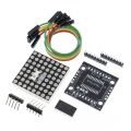 MAX7219 Dot Matrix Module Microcontroller Display Module MCU LED Display Control Module For Arduino 5V DIY Kits 4 in 1 Red/Green. 