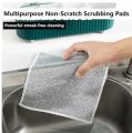 10pcs Wire Magic Cleaning Cloths Double -sided Metal Steel Wire Rags Kitchen Dish Pot Washdishing Cloths Towel Clean Tools. 