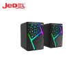 JEDEL S-527 Stereo Super Bass RGB Light PC Computer Speakers. 