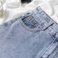 Buy One Get One Free Denim Shorts for Women 2024 New Summer Thin High Waist a Super Slim Hot Pants Trendy Words ins. 