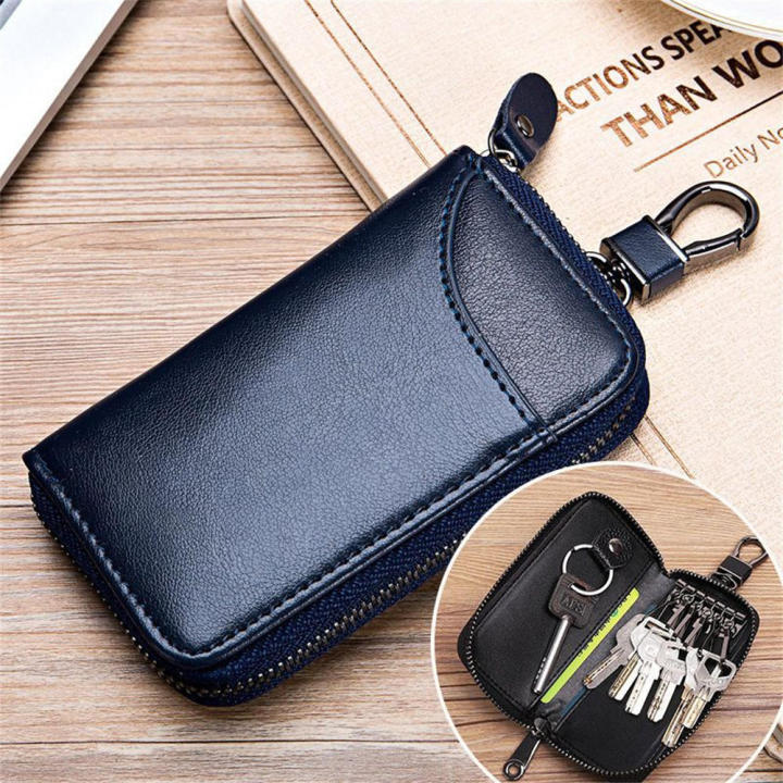 Card%20Bag%20Small%20Housekeeper%20Key%20Case%20Car%20Key%20Wallet%20Men's%20Key%20Wallet%20Key%20Holder%20Organizer%20Leather%20Keychain%20-%20Image%204