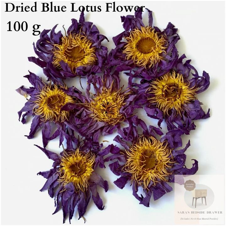 Dried Blue Lotus Flower / වියලි නිල් මානෙල් මල් / Blue Lotus Flowers / Sun Dried Flowers / Dried Flowers / Natural Flowers / Natural Dried Flowers / Natural Flowers