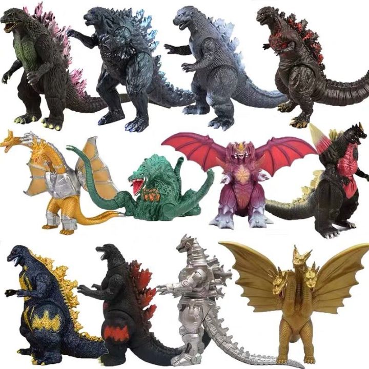 Star Godzilla Big Red Lotus Mechanical Space Godzilla Vs King Kong Kidola Soft Rubber Monster Hand Toy Boys and Girls Holiday Gift