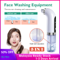 5 In 1 Electric Face Cleansing instrument High-suction Face Washing 3 gear Acne Extractor Pore Clean Machine Blackhead Remover Pore Cleaner / Oxygen injection/ Nourishing Skin Bubble Face Cleanser Facial Skin Care. 