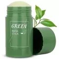 Natural Green Tea Mask Stick Deep Cleansing Oil Control Anti Acne Moisturizing Refreshing Lazy Solid Mask Green Tea Mask Stick (Shopme). 