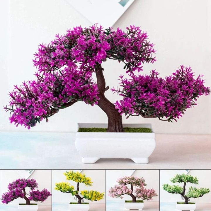 Small Tree Artificial Plant Bonsai Style - Elegant Indoor Decoration