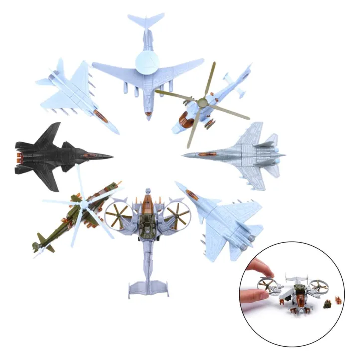 8%20Pieces%20Pack%20Assembly%20Airplane%20Model%20Static%20Airforce%20Fighter%20Air%20Plane%20-%20Image%203