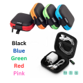 Mini Portable Earphone Bag Coin Purse Headphone USB Cable Case Storage Box Wallet Carrying Pouch Bag Earphone one Accessories Carrying Pouch Bag. 