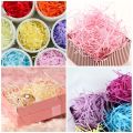 【HOT】 10G Colorful Shredded Paper Filler Wedding Party Crinkle Cut Paper Shred Packaging Gift Filler Birthday Box Decoration Raffia. 