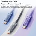 Toocki 100W Transparent USB C To Type C Cable PD Fast Charge USB C to USB C Display Cable For Macbook Xiaomi Samsung Poco Realme. 