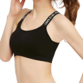 Sexy Women Sport Bra Fitness Letters Yoga Wrap Chest Bra Running Yoga Gym Fitness Crop Top Sweat Absorbing Underwear. 