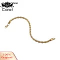 Carat Men Stainless Steel Bracelet Stylish Unisex Twisted Chain Bracelet Hip Hop Stainless Steel Jewelry for Rock Stars Singers Partygoers Anti-rust Polished Finish Perfect for Clubbing Events Stainless. 