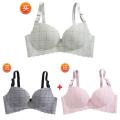 Spring and Summer Underwear Set Female Push up Bras Thin Traceless Girl High School Students Small Breast Bra Thick. 