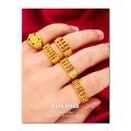 ASIX GOLD Money Catcher Ring 916 Gold Abacus Ring for Women. 