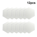 6/12PCs Hexagonal Diy 3D Mirror Wall Stickers Restaurant Aisle Floor Personality Decorative Mirror Paste Living Room Sticker. 