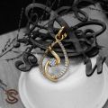Gold Plated Pendant for Ladies - Elegant and Rich Look. 
