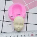 DIY Silicone Doll Head Face Mould Fondant Cake Chocolate Baking Accessories. 
