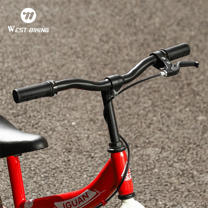 WEST BIKING Children's Bicycle Rubber Grip Alloy Lock Anti Slip Rubber Bicycle Grip Double Aluminum Lock Bicycle Grip