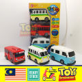 🌈 🚌 Premium 3pcs Bas Taiyo Scale 1:43 🚎 Taiyo The Little Bus 🚌 Pull Back Toy Set 🌈. 