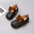 Children's Shoes Children's Children's Leather Shoes Princess Style Artistic Flat Shoes Super Soft Latest Kindergarten Western Style Girls Single-Layer Shoes. 