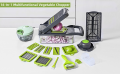 Kitchen Master 14-in-1 Chopper, All-In-One Food Slicer, Vegetable Grater, and Dicer with Convenient Handle. 