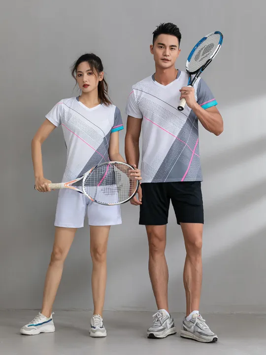 New%20Quick-Drying%20Badminton%20Clothing%20Suit%20Women's%20Men's%20Custom%20Table%20Tennis%20Dress%20Summer%20Short-Sleeved%20Tennis%20Team%20Sportswear%20-%20Image%202