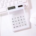 Kawaii Cute Creative Home Office Supplies Gift Calculating Ultra slim Student Stationery Electronic Scientific Calculator Calculadoras Touch Screen Calculator Transparent Solar Calculatrice. 