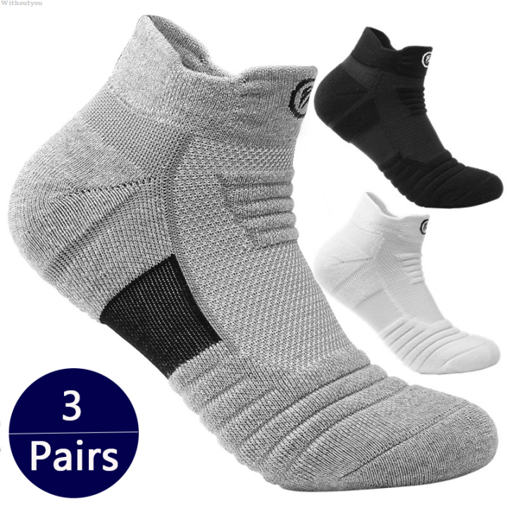 Withoutyou Sports Socks Professional Bottom Socks Men's 3 Pairs ...