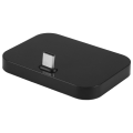 Mobile Phone Desktop Type-C Charger Stand Holder Cellphone Usb-C Charging Docking Station Black. 
