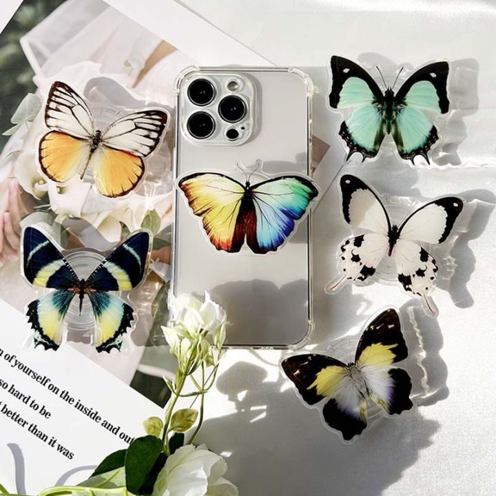 NEW%20Bionic%20Butterfly%20Phone%20Holder%203D%20Effect%20socket%20Folding%20Grip%20Tok%20Transparent%20handle%20insect%20phone%20Stande%20-%20Image%203