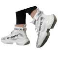 【BestGO】Fashion Men High Top Shoes Black White Sneakers New Man Sport Shoes Soft Lightweight Kasut lelaki. 