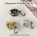 Original For Huawei FreeBuds 4i Trendy cartoons Silicone Earphone Case Cover. 