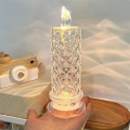 LED candle lights, rose pattern projection. 