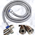 150 CM or 5 Feet flexible Connecting hose connecting cable for bathroom bidet shower or hand shower and telephone shower brass nut and Stainless steel nut. 