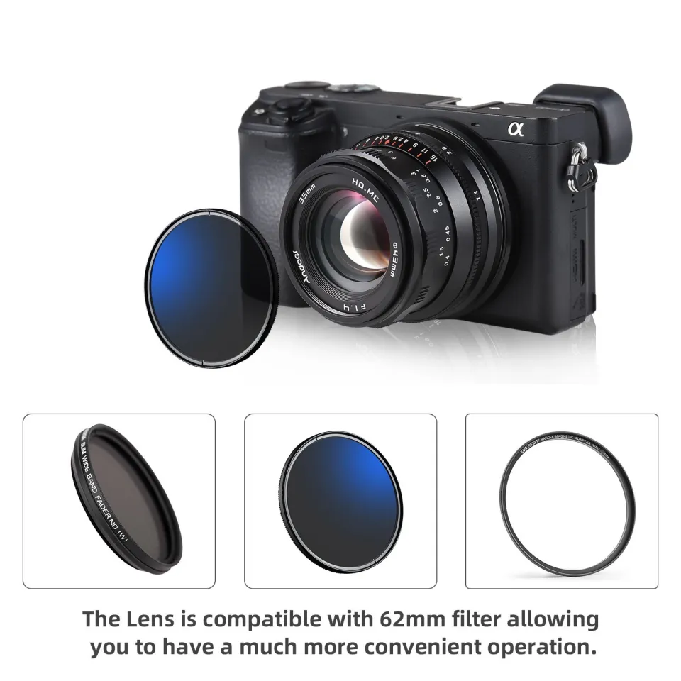35mm Fixed Focus Camera Lens Full Frame Camera Prime Lens