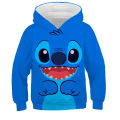 Boys Girls Stitch Hoodies Fashion Casual Long Sleeve Sweatshirts Children Spring Autumn Harajuku Stich Sport Hooded Tops Clothes. 