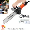 Angle 4'' inch Grinder Chainsaw Attachment 11.5'' Inch Chainsaw Bracket For Electric Angle Grinder To Chain Saw. 