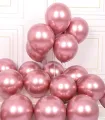 Chrome Latex Balloons, Metallic Finish, 10 Inch Size, 5 Pieces. 