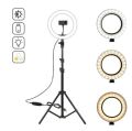 LED Ring Light 10″ With Tripod Stand, Tiktok Zoom Lights. 
