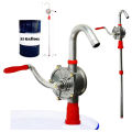 Rotary Hand Pump, Barrel Pump Aluminum Hand Crank Oil Gasoline Fuel Heavy Duty Industrial Automotive and Agricultural Applications. 
