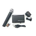 SHURE SH- 200 wireless single hand microphone quartz locked receiver. 