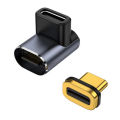 Usb C Magnetic Adapter 24 Pins Right Angle Usb C 90 Degree Adapter With Pd 100w Usb4 40gbps 8k 60hz Video For Thunderbolt 4. 