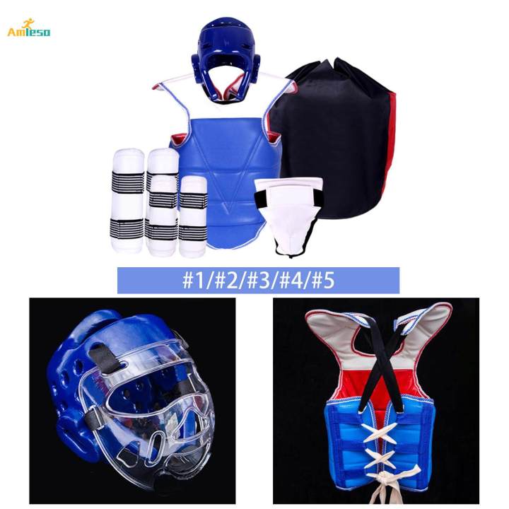 5%20Pieces%20Taekwondo%20Protective%20Gear%20Karate%20Sparring%20Gear%20for%20Muay%20Thai%20-%20Image%207