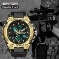 【Miga Plaza】 Men Watch  Luxury Sports Sports Electronic Watch LED Multifunction Watch Luxury Chronograph Fashion Outdoor Military Waterproof Men's Watch. 