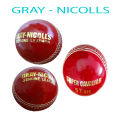 Original Genuine Leather Ball CA Attack & Gray-Nicolls & Wasim Akrm 156g (5 1/2 Oz) Red and White Colours.. 